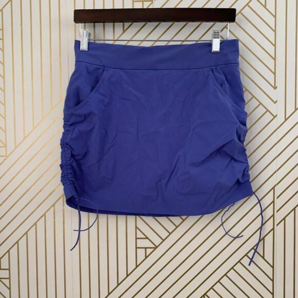 Columbia Marina Bay Skort Pull On Omni Shade ruched Cinched sides Skirt Short M